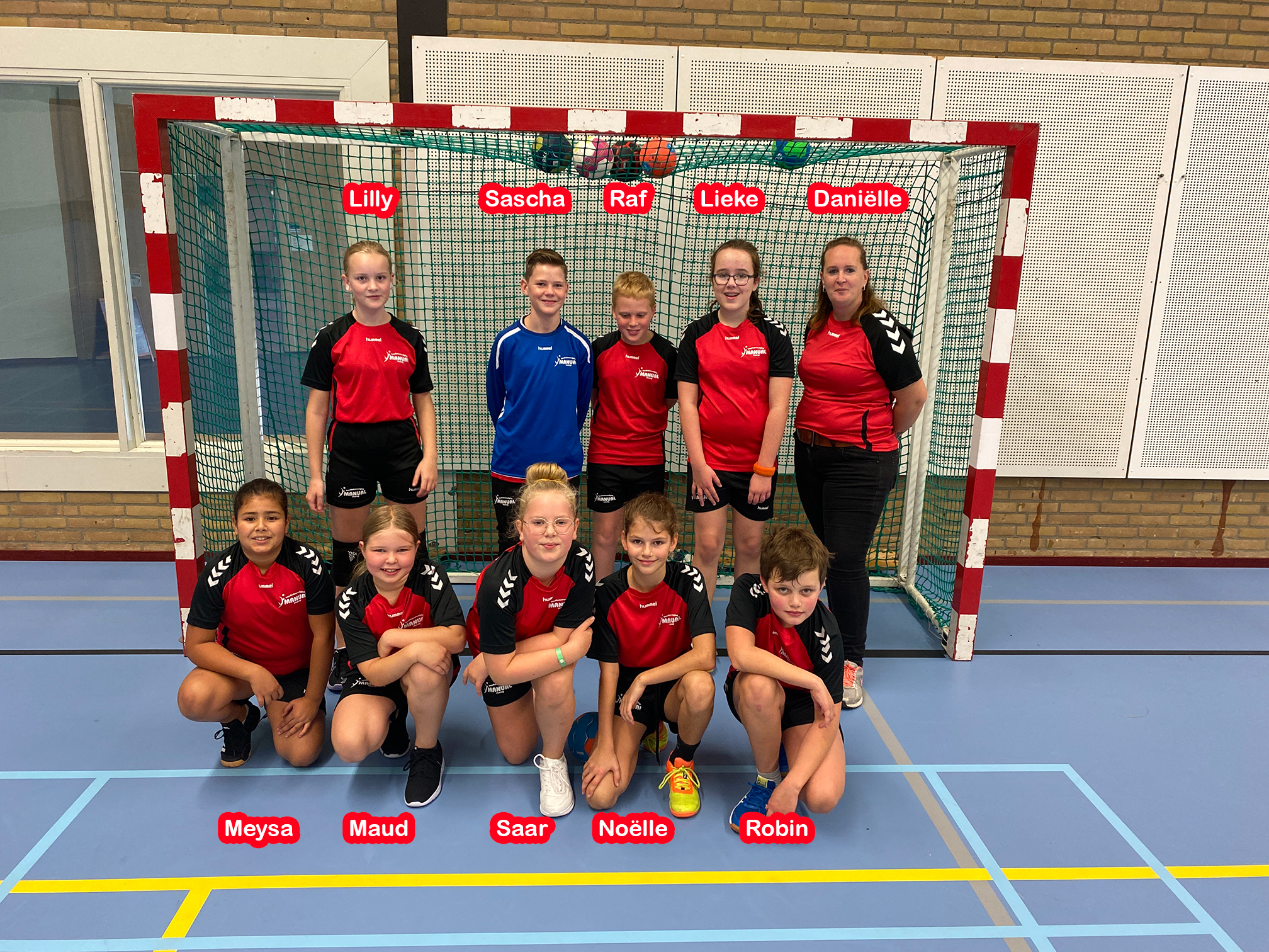 Teamfoto D2 met namen
